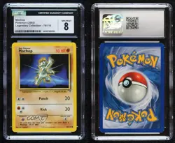 Machop Pokemon Legendary Collection CGC 8 2002 - Image 3