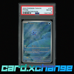 2024 Pokemon Twilight Masquerade 175 Phione Illustrator Rare PSA 9 Mint - Image 1