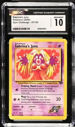 Pokemon Sabrina's Jynx 2000 Gym Challenge 57/132 CGC 10 - Image 1