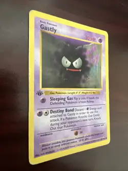 Gastly 50/102 1st Edition - Pokemon Base Set 1st Edition (Shadowless) Played - Image 2