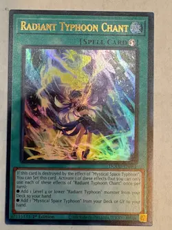 YUGIOH- Radiant Typhoon Chant - DOOD-EN061 - Ultra Rare - 1st Edition - Image 1