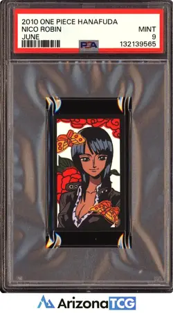 One Piece 2010 Nico Robin June One Piece Hanafuda PSA 9 - Image 1