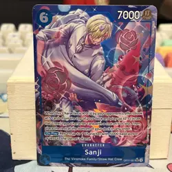 Sanji OP11-051 SR Alt Art A Fist of Divine Speed ONE PIECE Card NM English - Image 1
