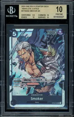 2023 One Piece ST Absolute Justice ST06004 Smoker SR BGS 10 Pristine - Image 2