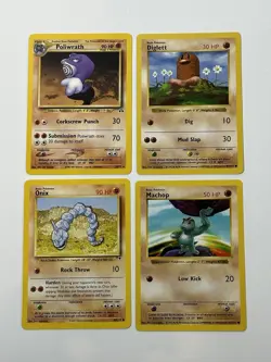 Vintage Lot Of Pokemon Cards Shadowless Base Set Rare Neo Destiny Poliwrath - Image 1
