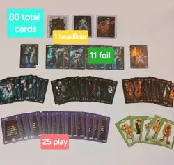 Bo Jackson Battle Arena Alpha Update Lot 80 CARDS Total - Headliners Foils Base - Image 1