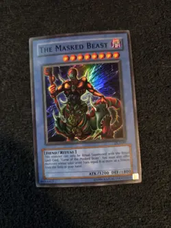 The Masked Beast DL2-001 Unlimited Edition Super Rare Vintage Yugioh! Card - Image 1