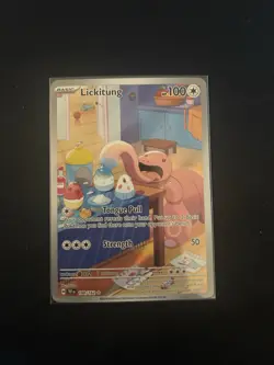 Pokemon Card - Lickitung Temporal Forces 180/162 Holo Illustration Rare - Image 1