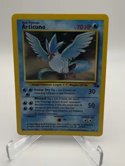 Pokemon Articuno Holo Rare Card 1999 WOTC 2/62 Fossil Set Holofoil Vc - Image 1
