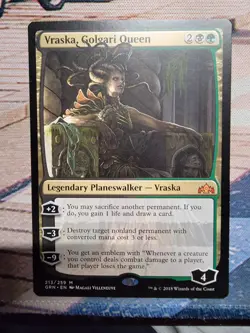 Vraska, Golgari Queen - #213 - GRN - Guilds of Ravnica - M - NM - MTG - Magic - Image 1