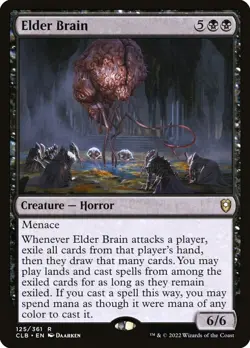 CLB ELDER BRAIN 1x Rare Magic Commander Legends Baldur's Gate MTG NM - Image 1