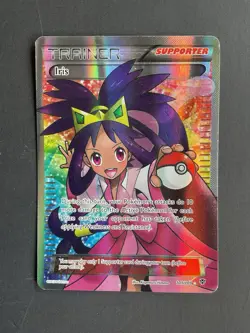 Pokemon TCG Iris 101/101 Full Art Holo Ultra Rare Plasma Blast Trainer-Supporter - Image 1