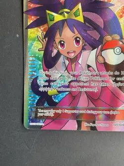 Pokemon TCG Iris 101/101 Full Art Holo Ultra Rare Plasma Blast Trainer-Supporter - Image 5