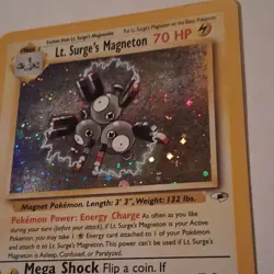 Pokemon Lt. Surge's Magneton Gym Heroes 8/132 1st Edition Holo Rare 70HP - Image 3