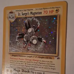 Pokemon Lt. Surge's Magneton Gym Heroes 8/132 1st Edition Holo Rare 70HP - Image 4