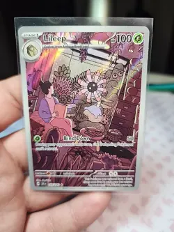 Lileep Holofoil 145/142 Stellar Crown Illustration Rare Pokemon Card NEAR MINT - Image 1