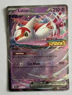 Pokemon Latias EX TCG 076/191 SV Surging Sparks Double Rare Holo Stamped NM MT - Image 1
