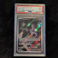 Pokemon Mewtwo 052 151 Ultra-Premium Collection Promo Holo English PSA 9 2023 - Image 1