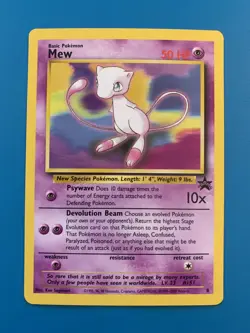 Mew #8 Black Star Promo Rare Vintage Pokemon Card - NM - Image 1