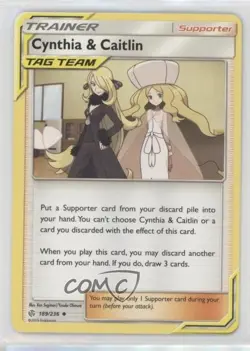 Cynthia & Caitlin Pokemon Sun & Moon Cosmic Eclipse #189 - Image 1