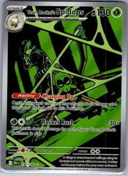 Team Rocket's Spidops 187/182 SV10: Destined Rivals - Pokemon Card - NM - Image 1
