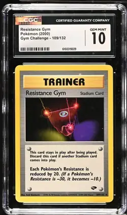 Pokemon Resistance Gym 2000 Gym Challenge 109/132 CGC 10 - Image 1