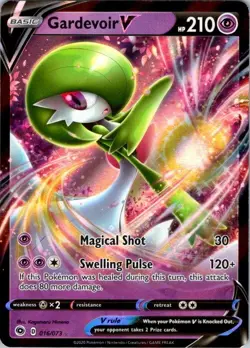Pokemon TCG Gardevoir V - Champion's Path Holo Rare 016/073 NM/LP (SKU 1-1) - Image 1