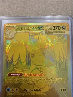 Mega Dragonite Ex 295/217 Me03: Ascended Heroes GOLD Mega Ultra Rare POKEMON - Image 5