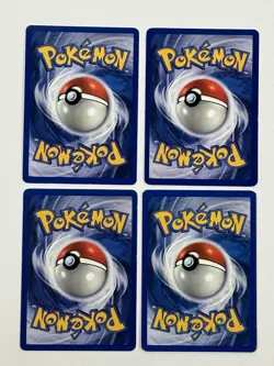 Vintage Lot Of 4 Gym Pokemon Cards Sabrina’s Psyduck Slowpoke Slowbro Misty - Image 2