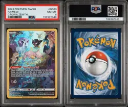 2023 Pokemon Sword And Shield Crown Zenith Fa Mew #GG10 Shiny Holo PSA 8 - Image 3