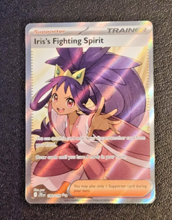 Iris's Fighting Spirit Full Art Holo Pokemon TCG 180/159 SV09: Journey Together - Image 1