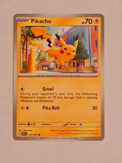 Pokemon TCG Paldean Fates Pikachu 018/091 Near Mint - Image 1