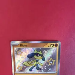 Pokemon TCG Riolu 173/091 Paldean Fates Shiny Holo Rare S&V 173/091 - Image 3