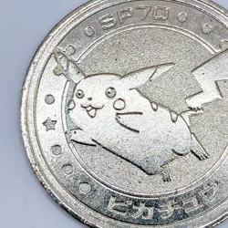 Pikachu Pokemon Battle Coin Silver Japanese Very Rare Nintendo Japan Collection - Image 4