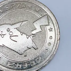 Pikachu Pokemon Battle Coin Silver Japanese Very Rare Nintendo Japan Collection - Image 5