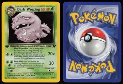 Dark Weezing 14/82 Rare Team Rocket Holo 1st Edition Pokemon - Image 3