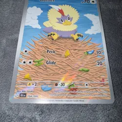 Rufflet Illustration Rare 154/086 Black Bolt Pokemon English TCG - Image 4
