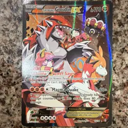 Pokemon Team Magma's Groudon EX 15/34 Double Crisis Holo Ultra Rare Full Art - Image 1