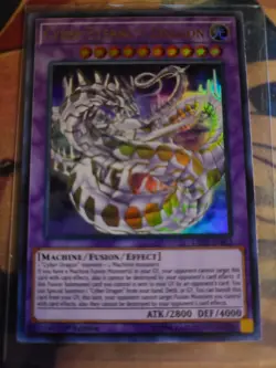 YuGiOh Cyber Eternity Dragon LED3-EN012 1st Edition Purple Ultra Rare - Image 1