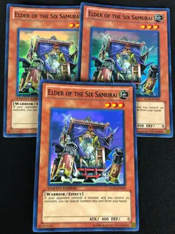 YUGIOH ELDER OF THE SIX SAMURAI SAAS-EN001 SUPER X3 (NM) - Image 1