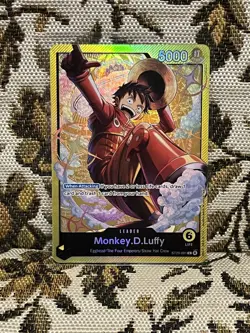 One Piece - ST29 Monkey.D.Luffy 001 Leader Gold Foil Promo - Image 1