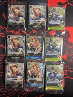 One Piece Monkey D. Luffy P-075, Portgas D. Ace P-074, and Sabo P-073 (Promos) - Image 1