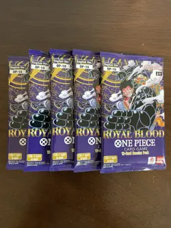 One Piece Royal Blood OP-10 Five 5 Booster Packs Lot English - Image 1