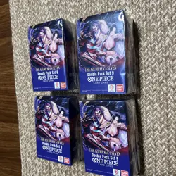 One Piece TCG lot 12 packs, 6 doubles, 1 art set tins, 2 vol.5 2 vol.6 boxes - Image 2