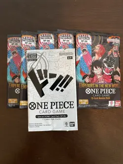 One Piece Emperors In The New World OP-09 5 Booster Packs & 1 DON Pack English - Image 1