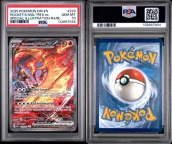 MOLTRES ex 229/182 | Destined Rivals Full Art Graded Pokemon Card PSA 10 - Image 3