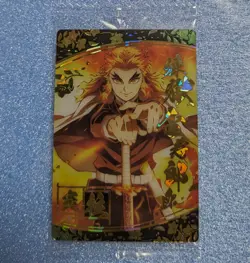 Demon Slayer wafer card Rengoku Kyojiro W7-29 SR holo Japanese - Image 1