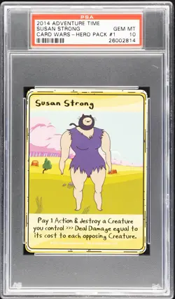 2014 Adventure Time Card Wars Susan Strong Hero #1 # PSA 10 - Image 1