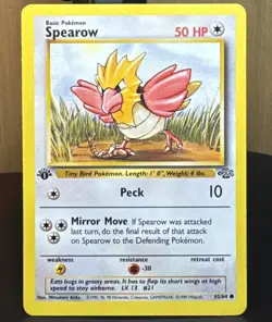 Pokemon Pokemon TCG: Spearow 62/64 Jungle 1st Edition Regular English Card - Image 1