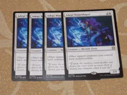 MTG Adept Watershaper x4 Rare Lorwyn Eclipsed NM Low S&H - Image 1